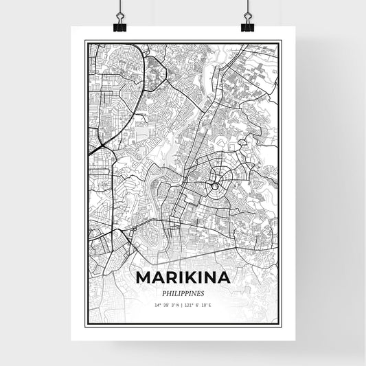 Marikina Philippines - Premium City Map Poster