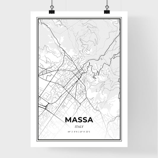 Massa Italy - Premium City Map Poster