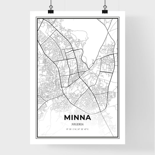 Minna Nigeria - Premium City Map Poster