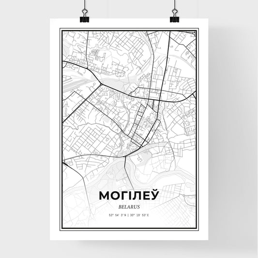 Mogilev Belarus - Premium City Map Poster