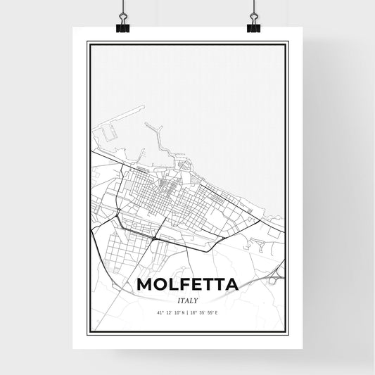 Molfetta Italy - Premium City Map Poster