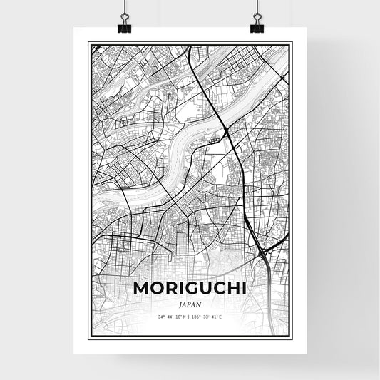 Moriguchi Japan - Premium City Map Poster