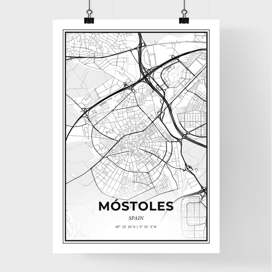 Móstoles Spain - Premium City Map Poster