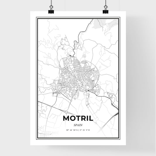 Motril Spain - Premium City Map Poster