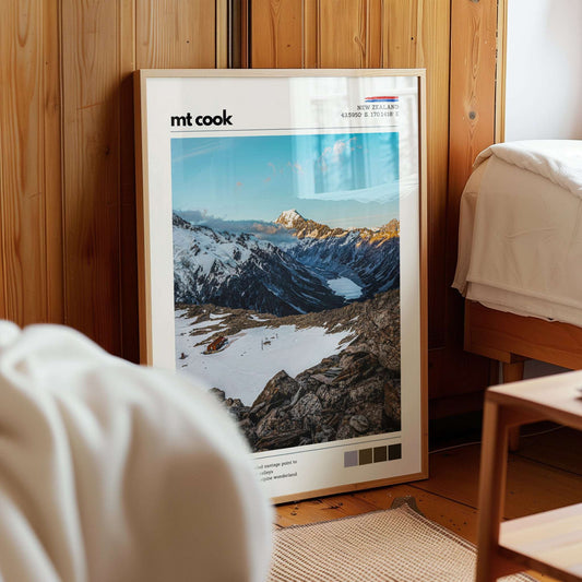 Mt Cook Wall Art Print – Aoraki / Mueller Hut, New Zealand