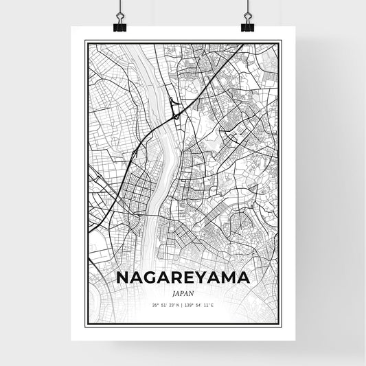 Nagareyama Japan - Premium City Map Poster