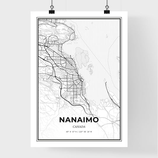 Nanaimo Canada - Premium City Map Poster