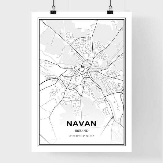 Navan Ireland - Premium City Map Poster