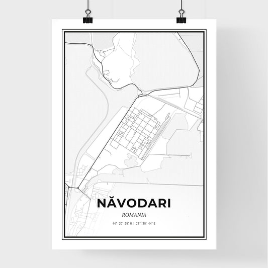 Năvodari Romania - Premium City Map Poster