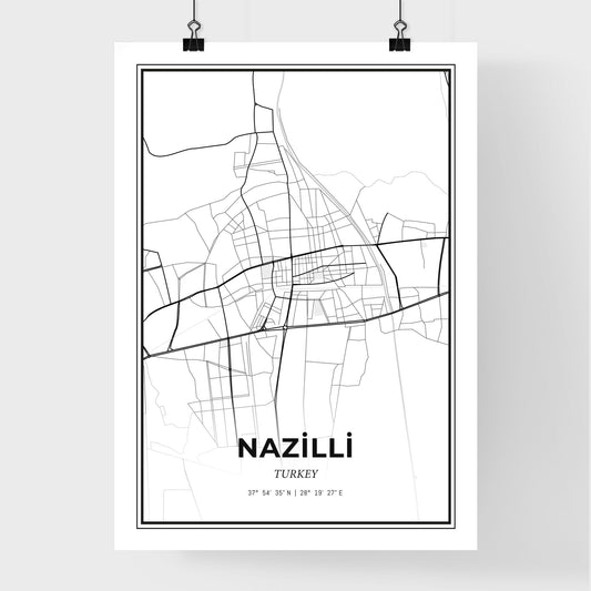 Nazilli Turkey - Premium City Map Poster