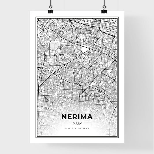 Nerima Japan - Premium City Map Poster
