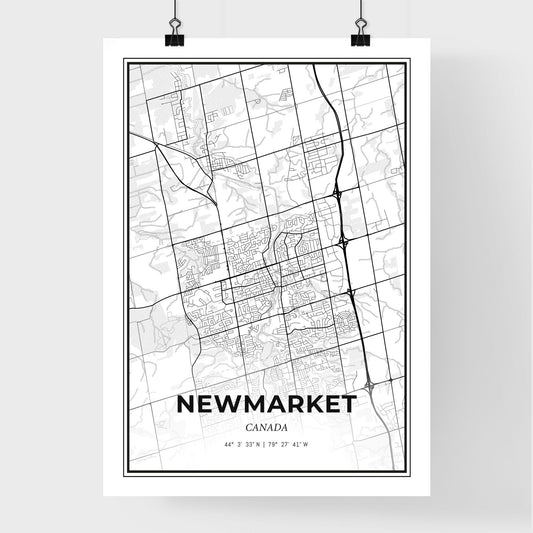 Newmarket Canada - Premium City Map Poster