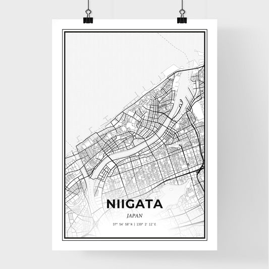Niigata Japan - Premium City Map Poster
