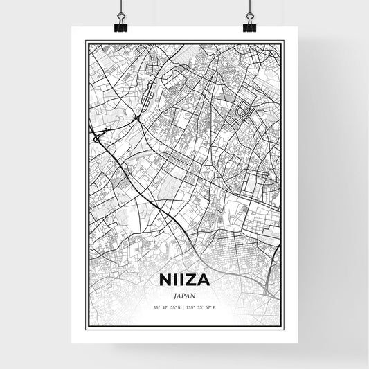 Niiza Japan - Premium City Map Poster