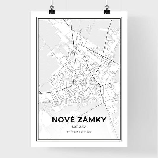 Nové Zámky Slovakia - Premium City Map Poster