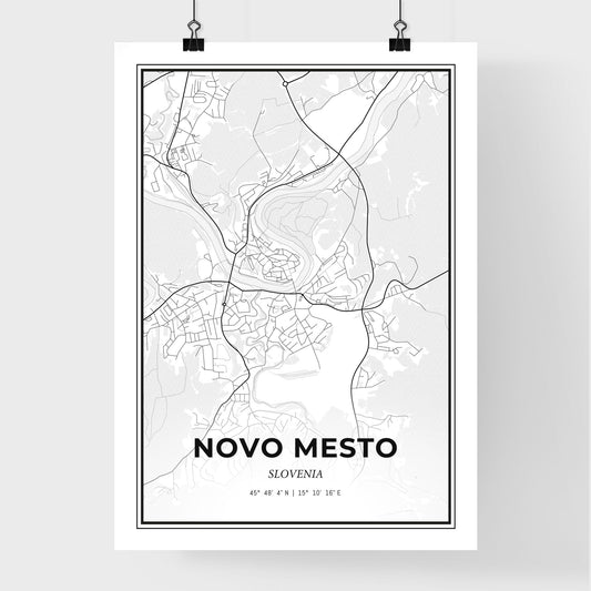 Novo Mesto Slovenia - Premium City Map Poster