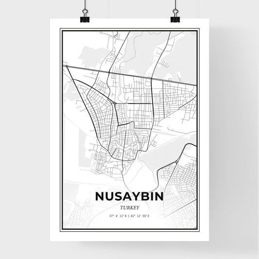 Nusaybin Turkey - Premium City Map Poster