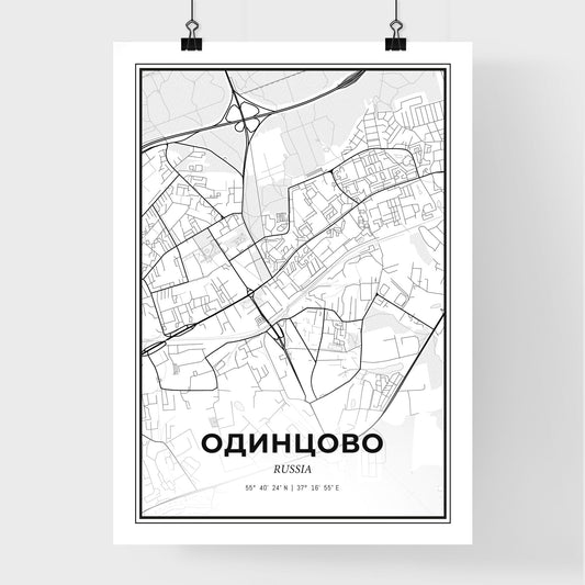 Odintsovo Russia - Premium City Map Poster