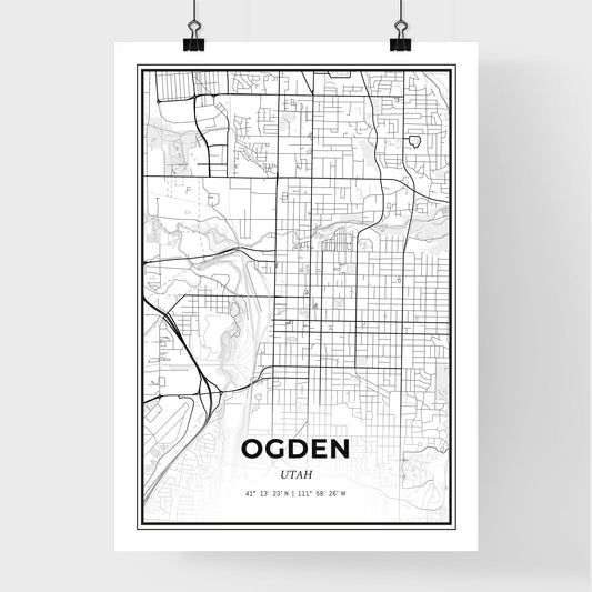Ogden Utah - Premium City Map Poster