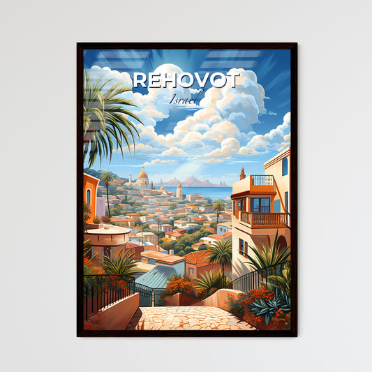 Rehovot Israel Panorama Art Skyline Painting Cityscape Default Title