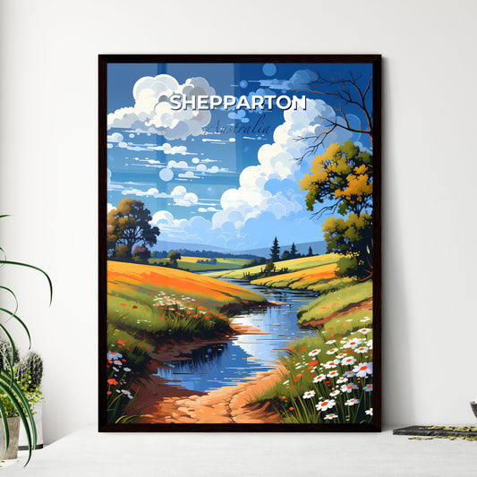 Shepparton Mooroopna Australia Art Painting Skyline River Field Landscape Acrylic Colorful Vibrant Default Title