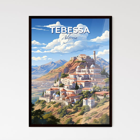 Painting of Tebessa Algeria Skyline - a City of Art on a Hill Default Title
