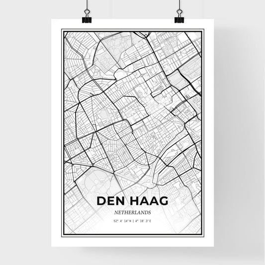 The Hague Netherlands - Premium City Map Poster