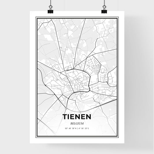 Tienen Belgium - Premium City Map Poster