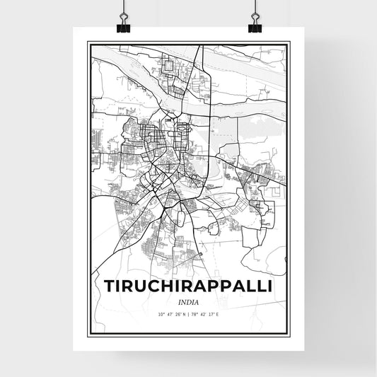 Tiruchirappalli India - Premium City Map Poster