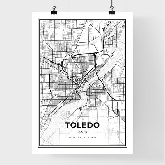 Toledo Ohio - Premium City Map Poster