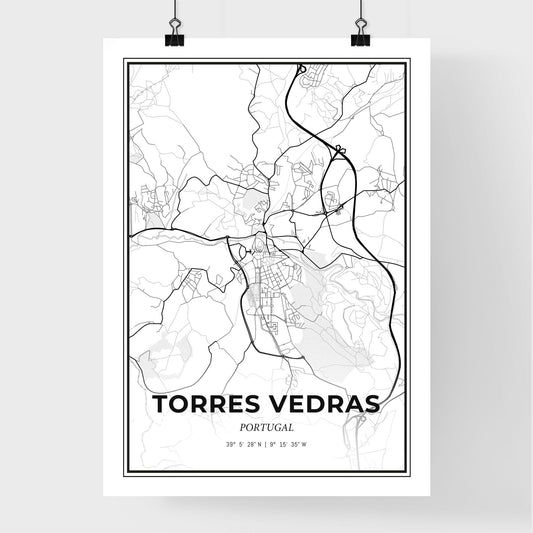 Torres Vedras Portugal - Premium City Map Poster