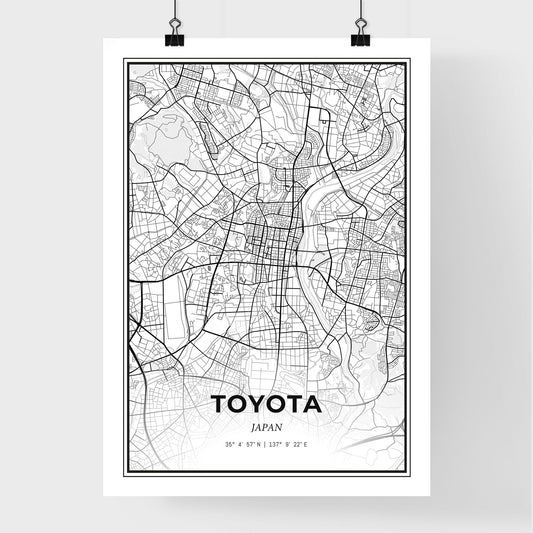 Toyota Japan - Premium City Map Poster