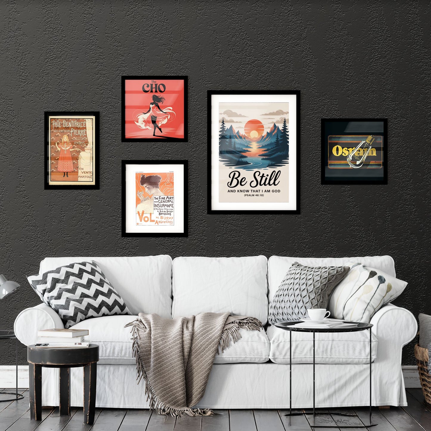 Tranquil Landscape with Inspirational Quote: 'Be Still and Know That I Am God' - Psalm 46:10 Collection