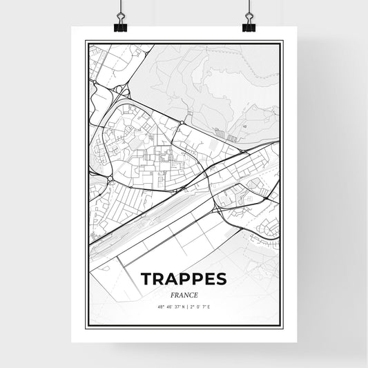 Trappes France - Premium City Map Poster