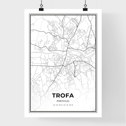 Trofa Portugal - Premium City Map Poster