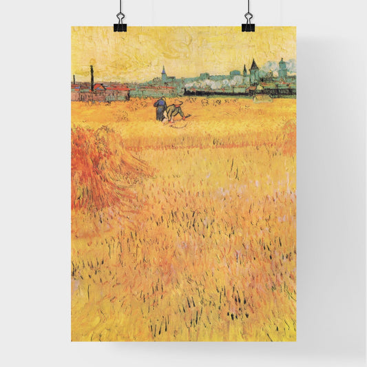 Wheat Field with View of Arles – Vincent van Gogh Poster