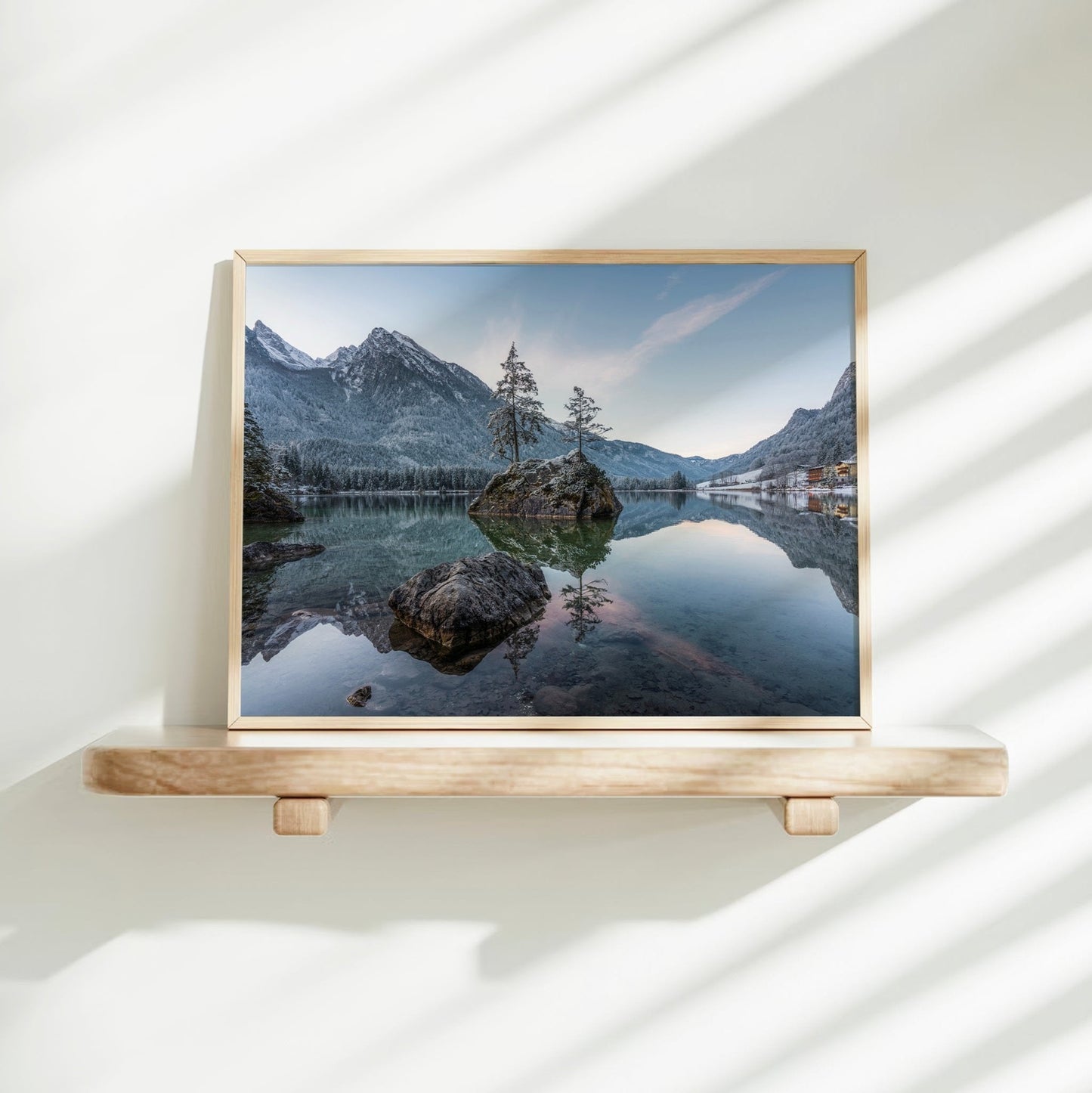 Hintersee Sunrise Print – Bavarian Alps Landscape Photography Wall Art