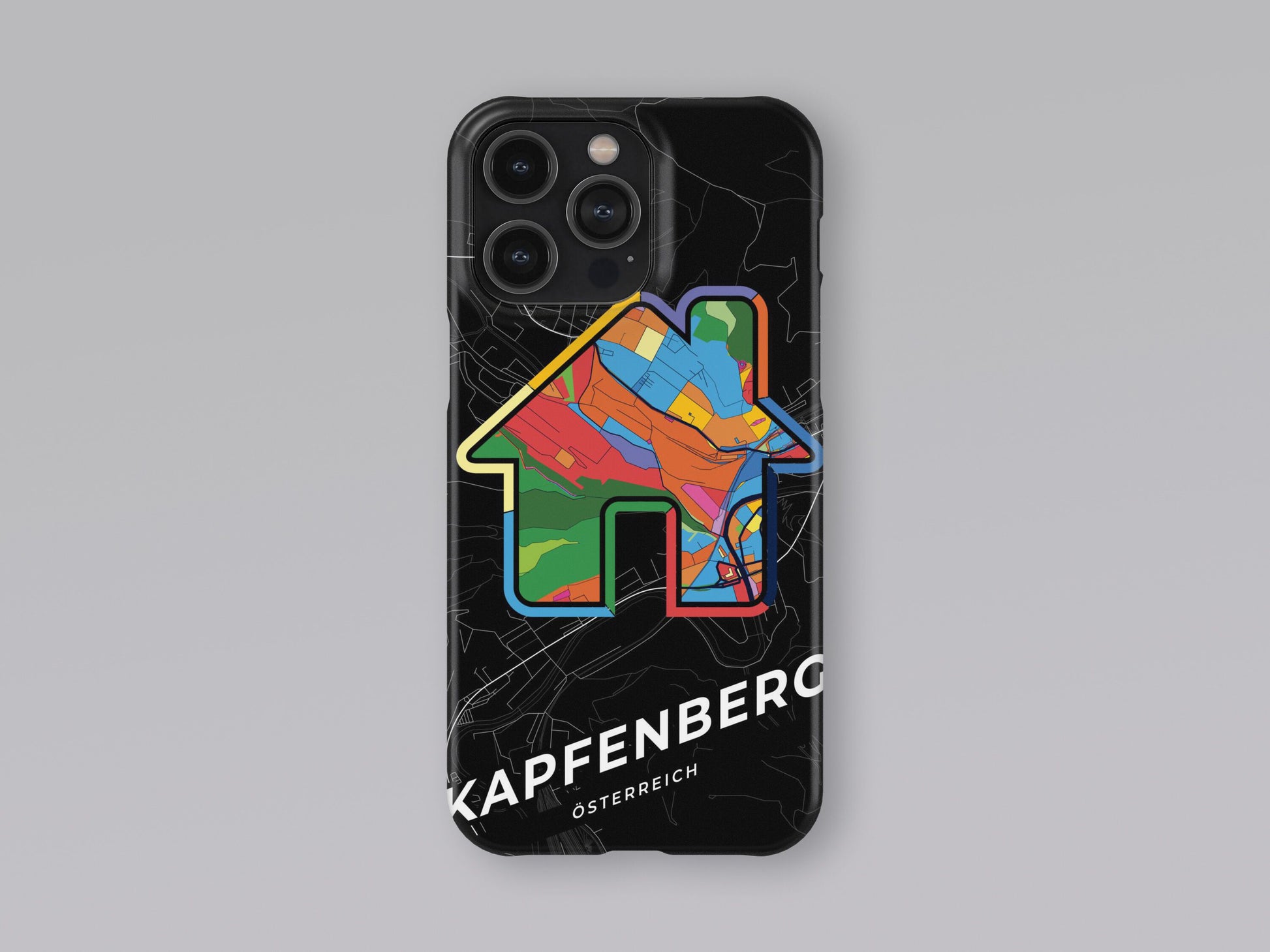 Kapfenberg Österreich slim phone case with colorful icon. Birthday, wedding or housewarming gift. Couple match cases. 3