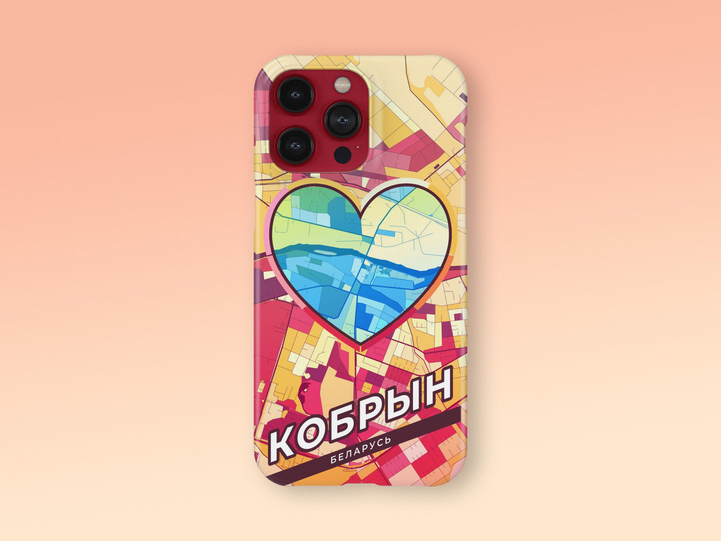 Кобрын Беларусь slim phone case with colorful icon. Birthday, wedding or housewarming gift. Couple match cases. 2