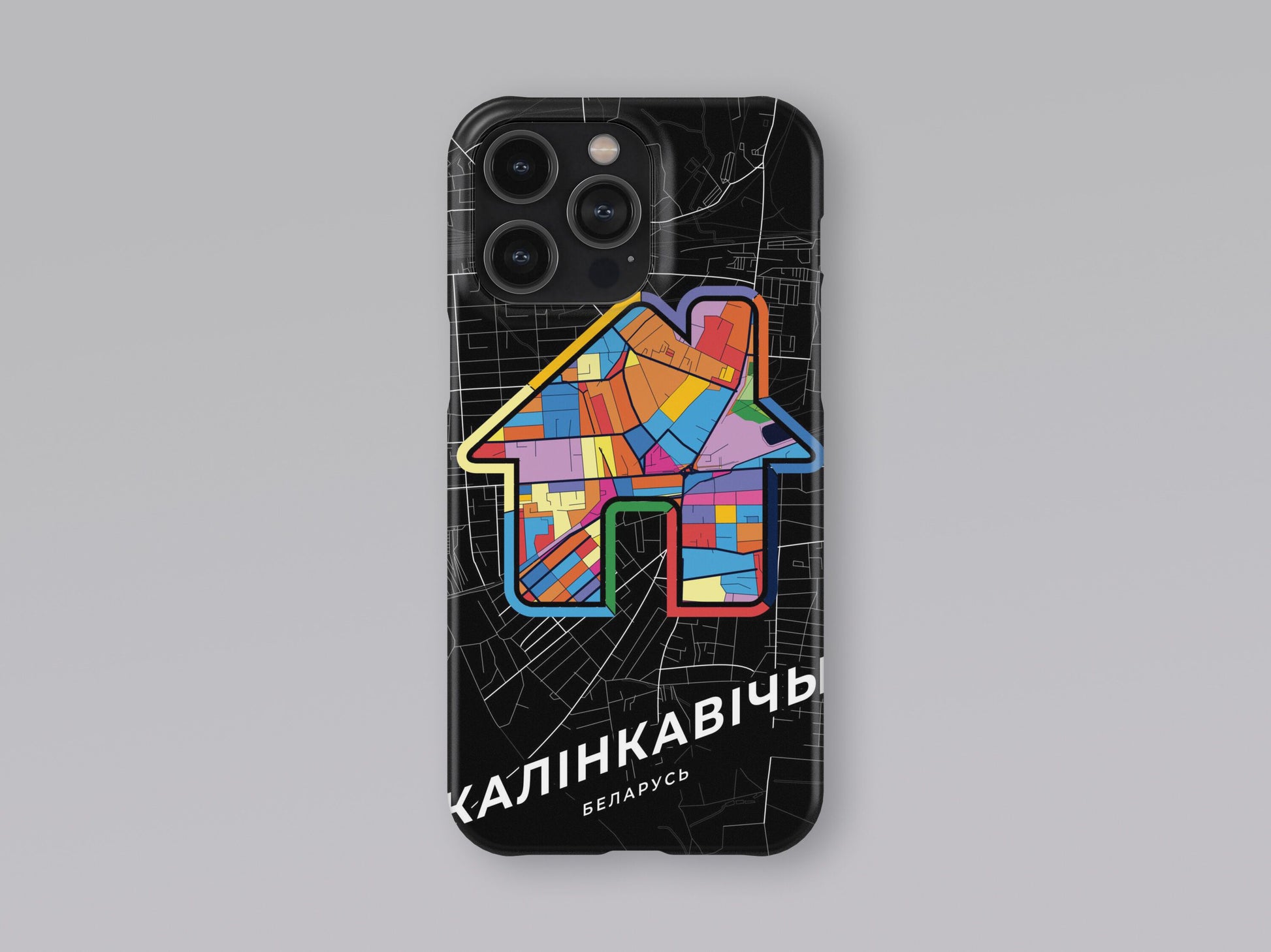 Калінкавічы Беларусь slim phone case with colorful icon. Birthday, wedding or housewarming gift. Couple match cases. 3