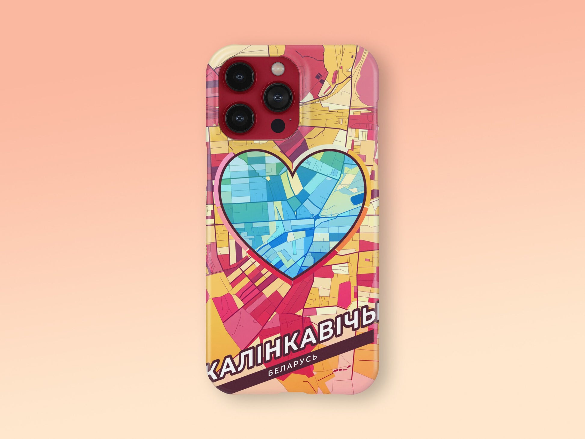 Калінкавічы Беларусь slim phone case with colorful icon. Birthday, wedding or housewarming gift. Couple match cases. 2