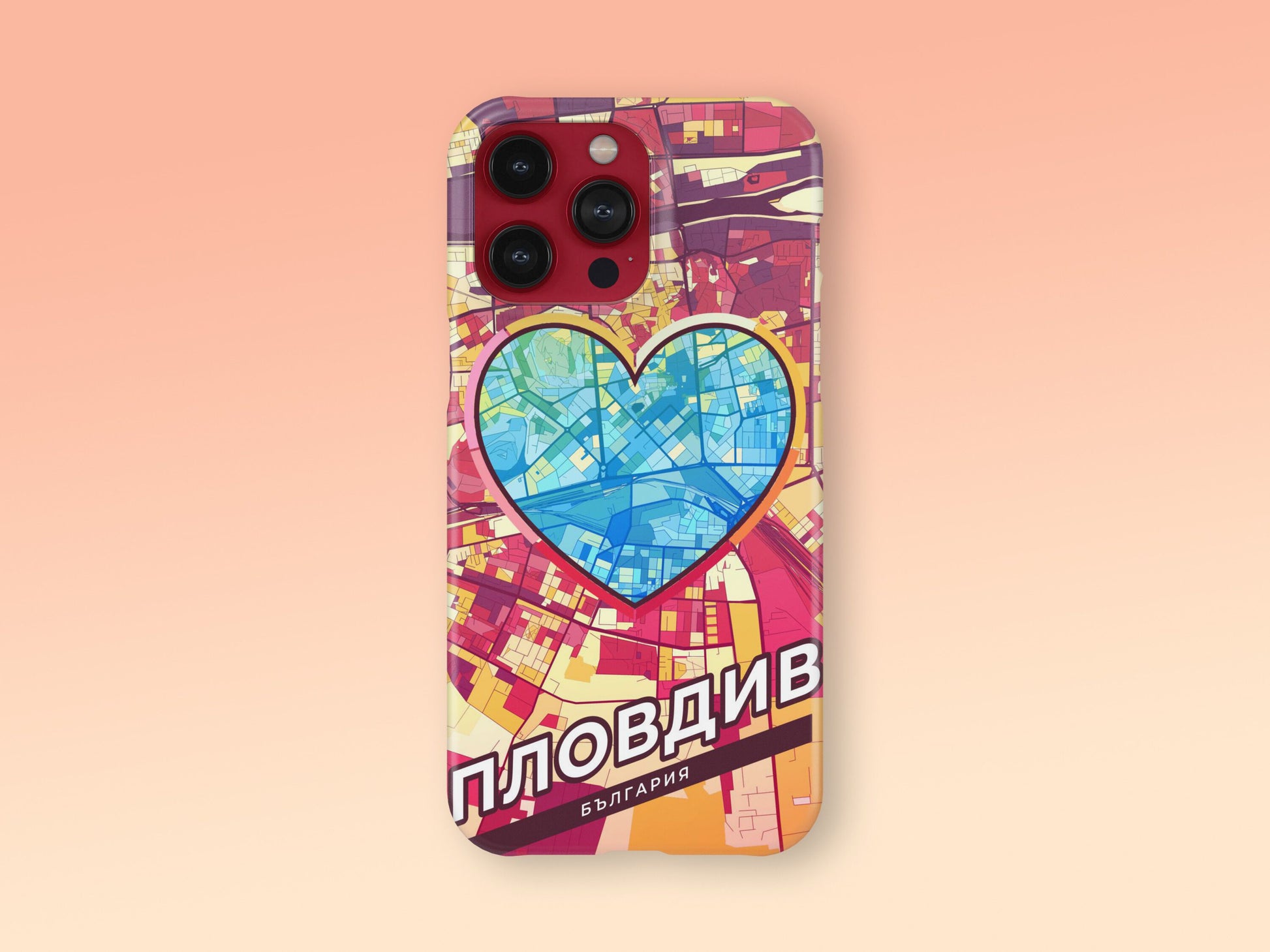 Пловдив България slim phone case with colorful icon. Birthday, wedding or housewarming gift. Couple match cases. 2