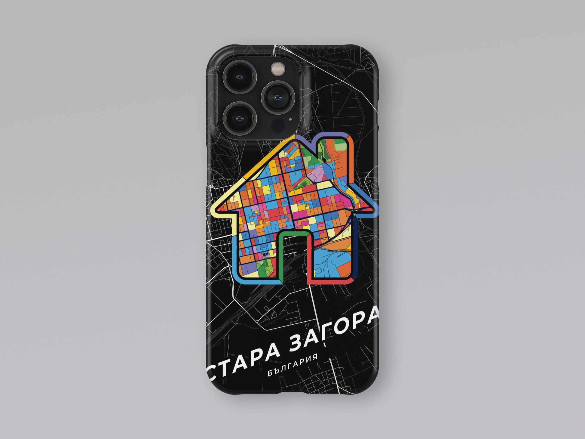 Стара Загора България slim phone case with colorful icon. Birthday, wedding or housewarming gift. Couple match cases. 3