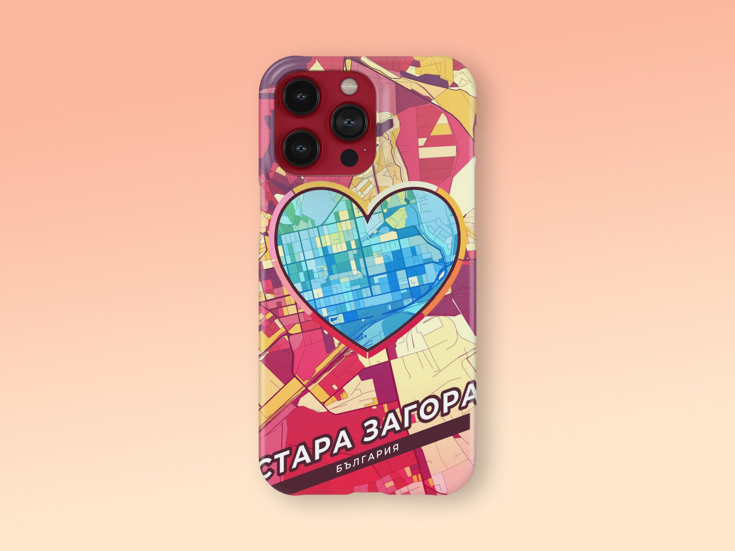 Стара Загора България slim phone case with colorful icon. Birthday, wedding or housewarming gift. Couple match cases. 2