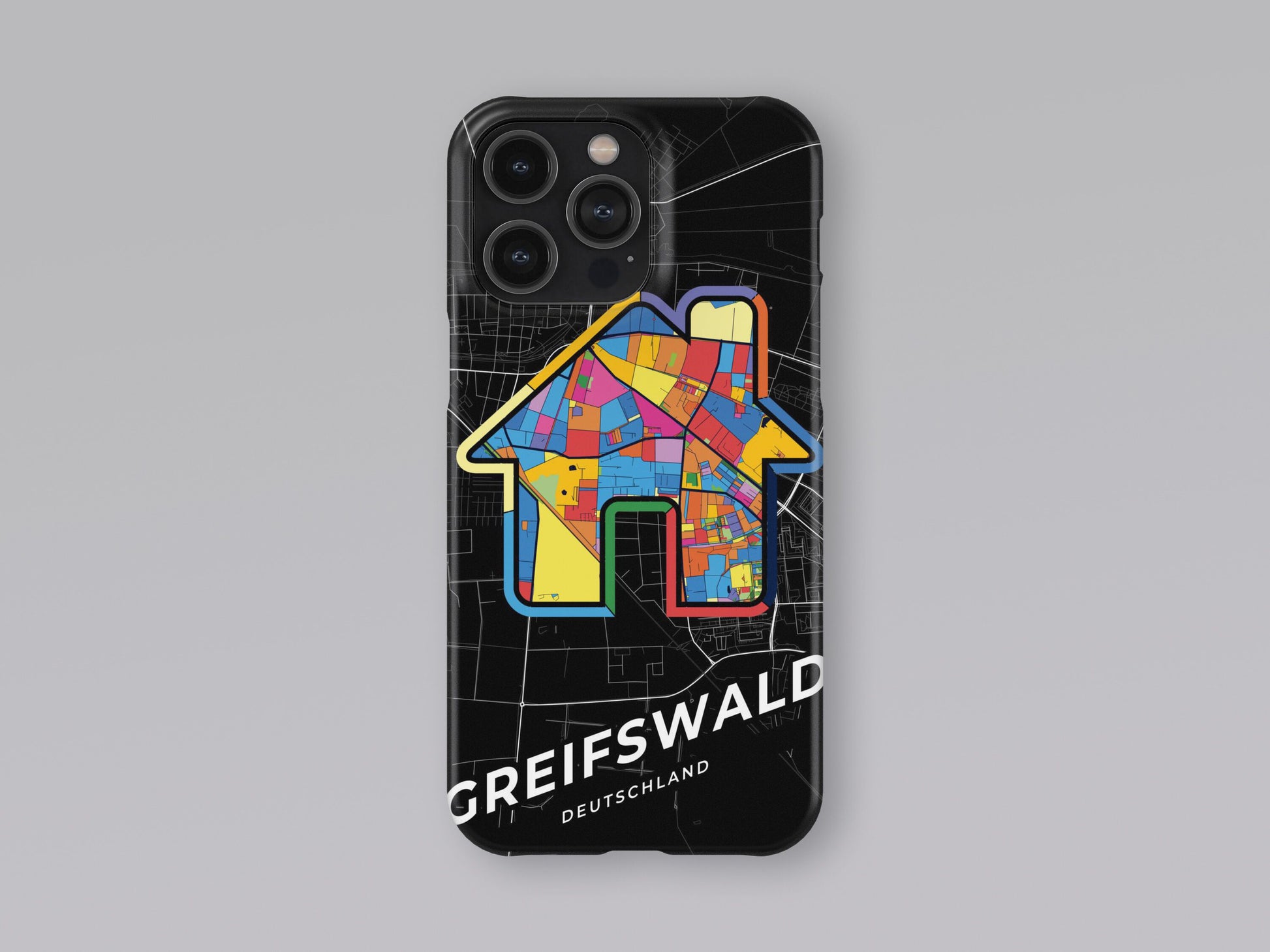 Greifswald Deutschland slim phone case with colorful icon. Birthday, wedding or housewarming gift. Couple match cases. 3