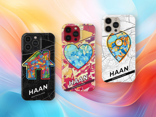 Haan Deutschland slim phone case with colorful icon. Birthday, wedding or housewarming gift. Couple match cases.