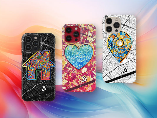 Χαλανδρι Ελλαδα slim phone case with colorful icon. Birthday, wedding or housewarming gift. Couple match cases.