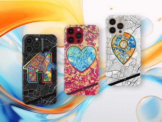 Γαλατσι Ελλαδα slim phone case with colorful icon. Birthday, wedding or housewarming gift. Couple match cases.