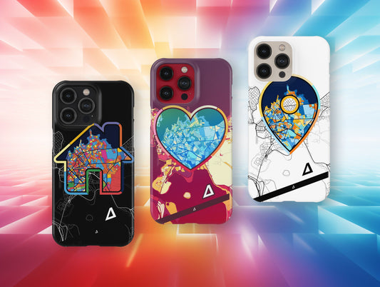 Χαλκιδα Ελλαδα slim phone case with colorful icon. Birthday, wedding or housewarming gift. Couple match cases.