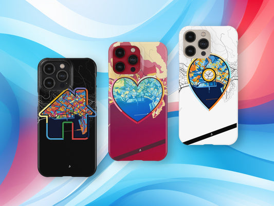 Καβαλα Ελλαδα slim phone case with colorful icon. Birthday, wedding or housewarming gift. Couple match cases.